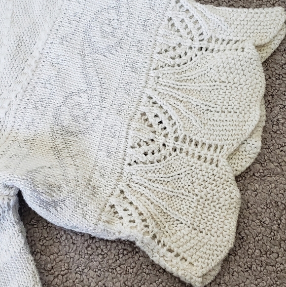 Vintage grandmacore cottagecore knit mermaid short sleeve sea medium large - Picture 3 of 12